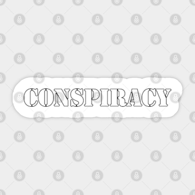 Navigating the Maze of Modern Conspiracies Sticker by coralwire